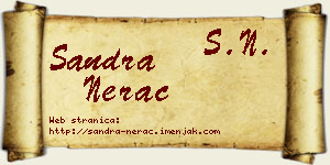 Sandra Nerac vizit kartica